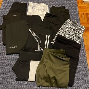 Mixed Lot of leggings sz Medium (gap, adidas) lot 17